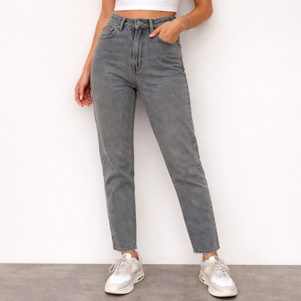 Levis 501 Jeans Womens Size 5 Denim Gray High Rise Button Fly USA Vintage